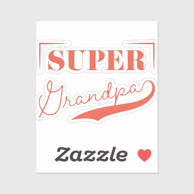 Super Grandpa Sticker (Sheet)
