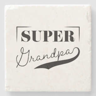 Super Grandpa Stone Coaster