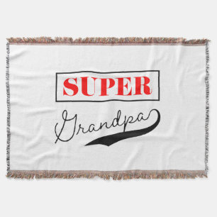 Super Grandpa Throw Blanket