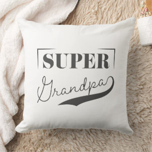 Super Grandpa Throw Pillow