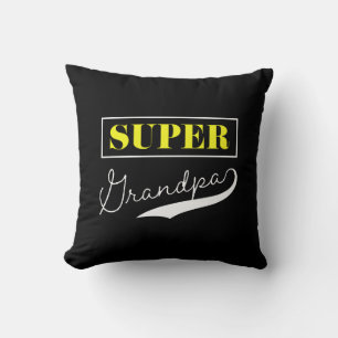 Super Grandpa Throw Pillow