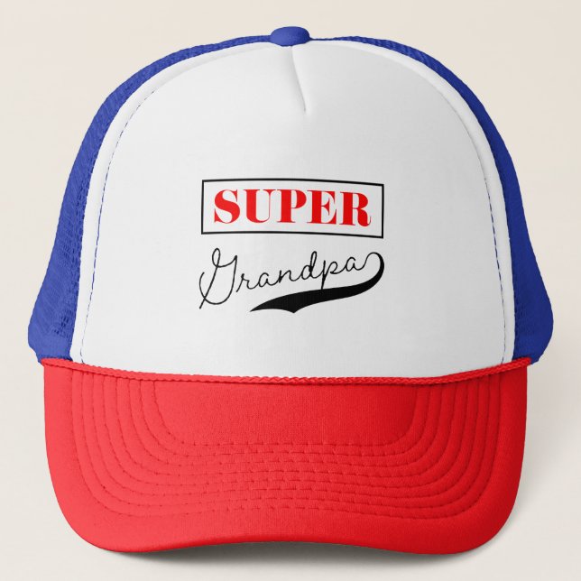 Super Grandpa Trucker Hat (Front)