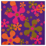 Super Groovy deep purple 70s fabric pattern