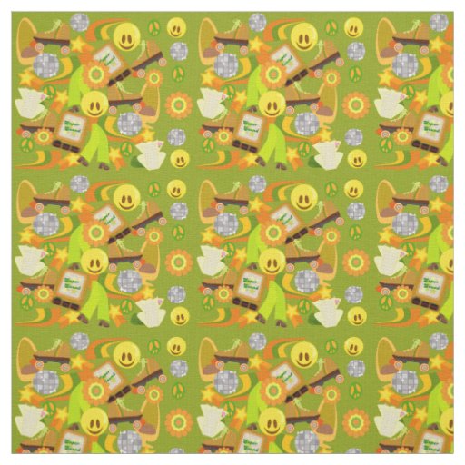 Super Groovy Seventies Mega Pattern Fabric