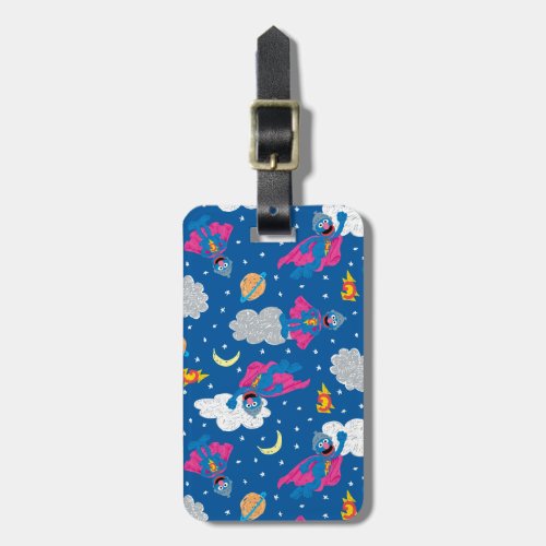 Super Grover 20 Night Sky Pattern Luggage Tag