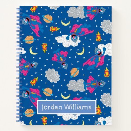 Super Grover 20 Night Sky Pattern Notebook
