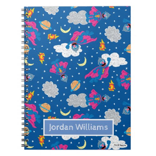 Super Grover 20 Night Sky Pattern Notebook