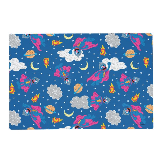 Super Grover 2.0 Night Sky Pattern Placemat (Front)