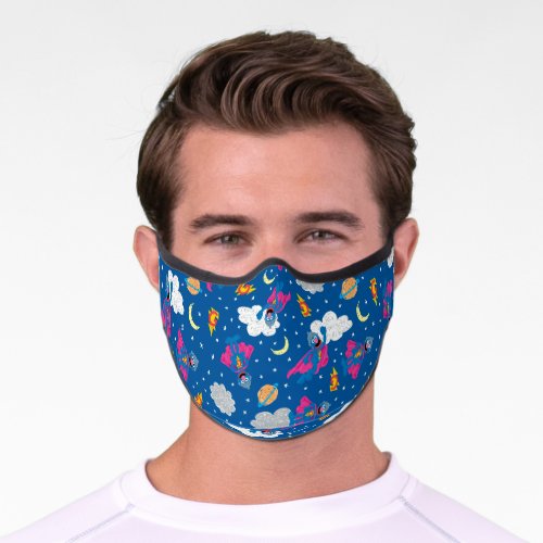 Super Grover 20 Night Sky Pattern Premium Face Mask