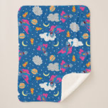 Super Grover 2.0 Night Sky Pattern Sherpa Blanket
