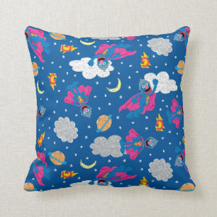 Super Grover 2.0 Night Sky Pattern Throw Pillow