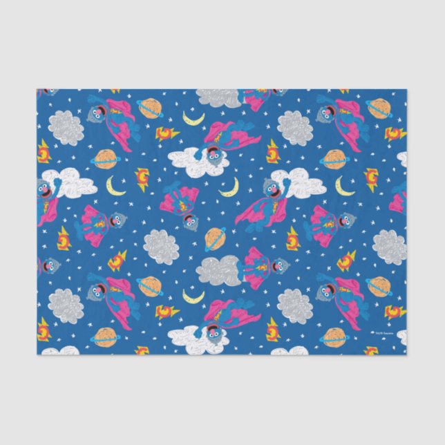Super Grover 2.0 Night Sky Pattern Tissue Paper (Front)