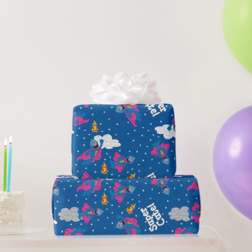 Super Grover 20 Night Sky Pattern Wrapping Paper