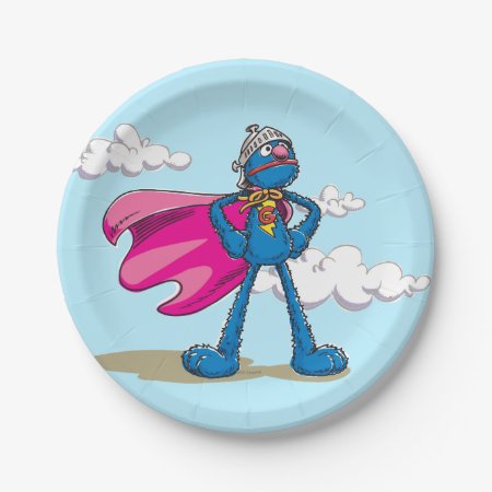 Super Grover 2 Paper Plates