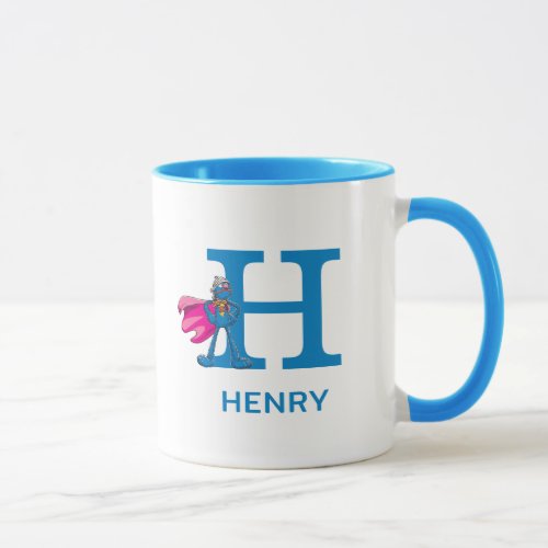 Super Grover Add Your Name  Monogram H Mug