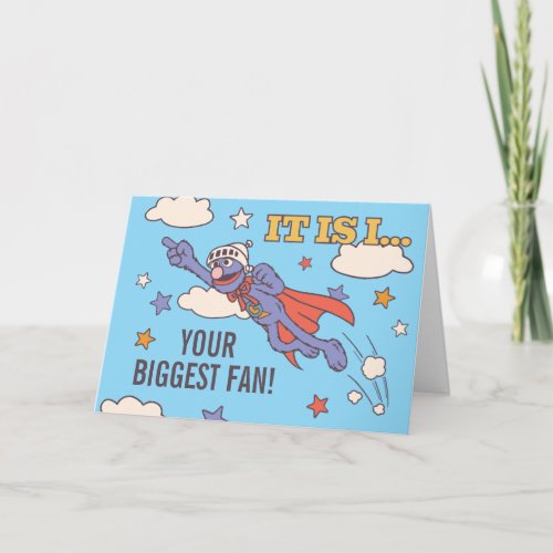 Super Grover Biggest Fan Father's Day Holiday Card