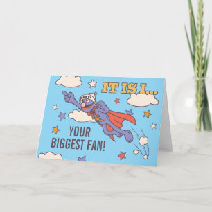 Super Grover Biggest Fan Father's Day Photo Holiday Card