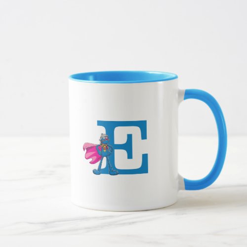Super Grover Monogram E Mug