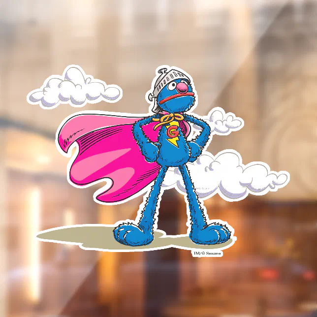 Super Grover Window Cling | Zazzle