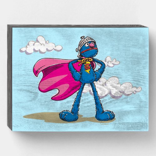 Super Grover Wooden Box Sign