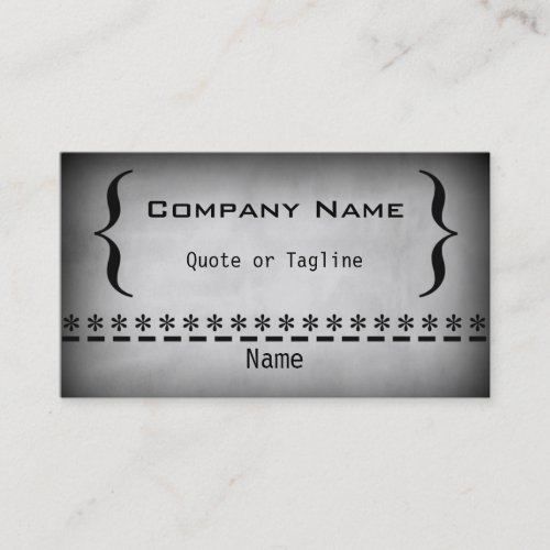 Super Grunge Business Card Gray Business Card