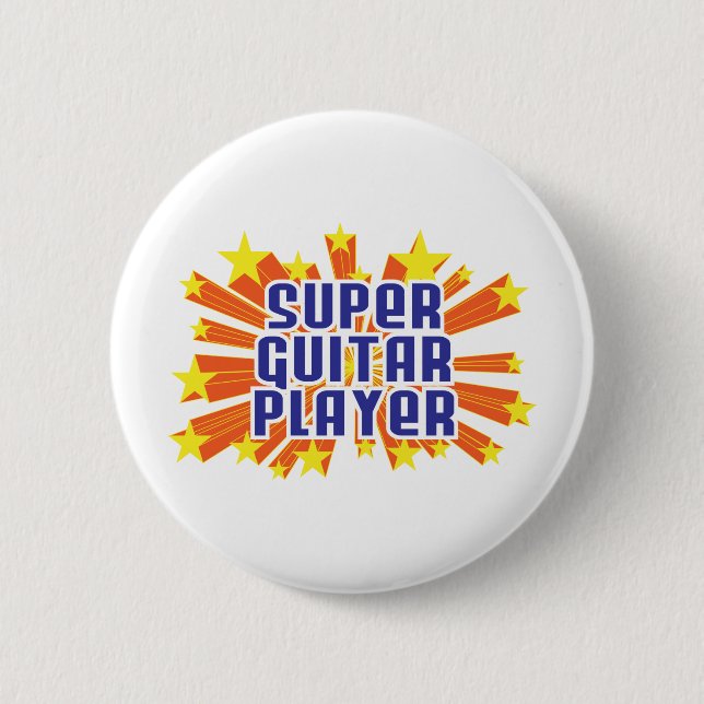 Super Guitar Player Button (Front)