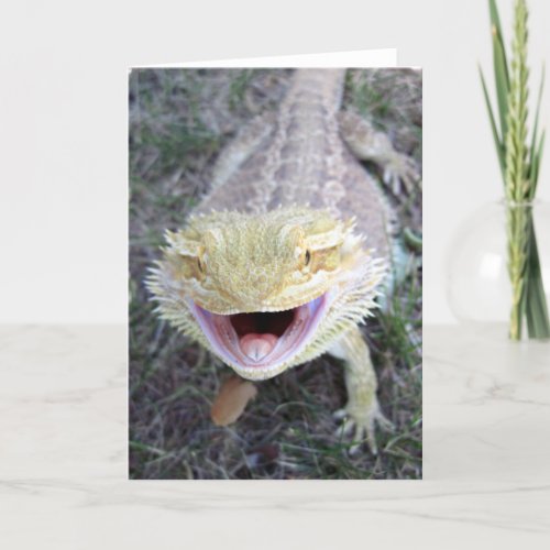 Super Happy Bearded Dragon Card
