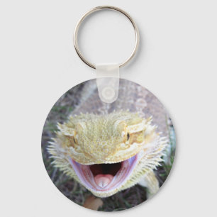 Super Happy Bearded Dragon Keychain