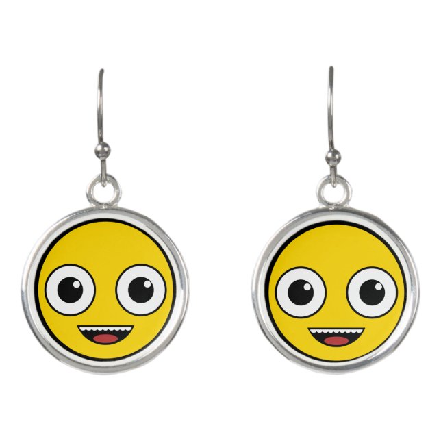 Super Happy Face Earrings (Front)