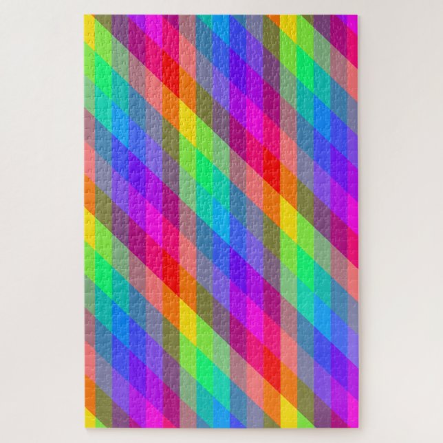 Super Hard Rainbow Color Prisms Jigsaw Puzzle (Vertical)