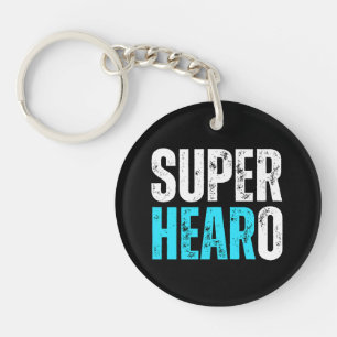 Super Hearo - Deaf / Cochlear Implant Warrior Keychain