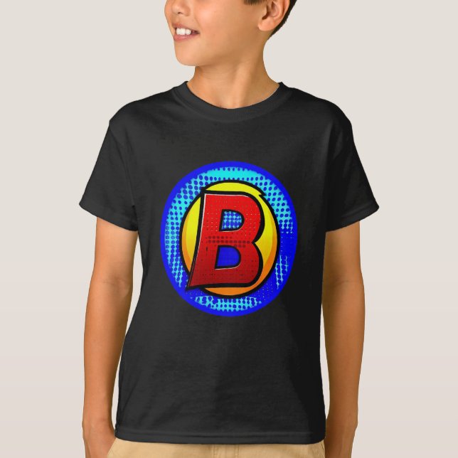 Super Hero "B" Insignia T-Shirt (Front)