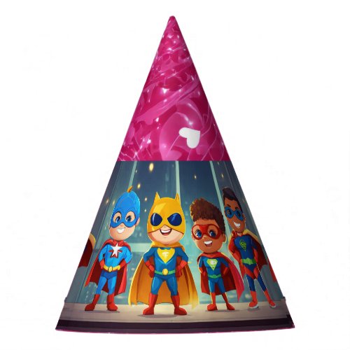 super hero birthday party hat