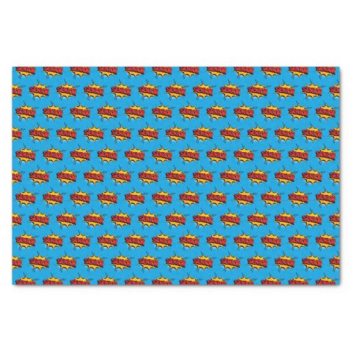 Super Hero Blue Senior Tissue Paper