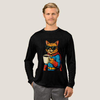 super hero cat Tri-Blend shirt