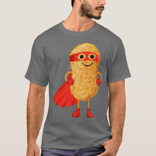 Super Hero Chicken Nuggets Funny Nugget Man Gift F T-Shirt