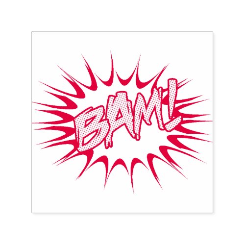 Super Hero Classic Bam Action Bubble Self_inking Stamp