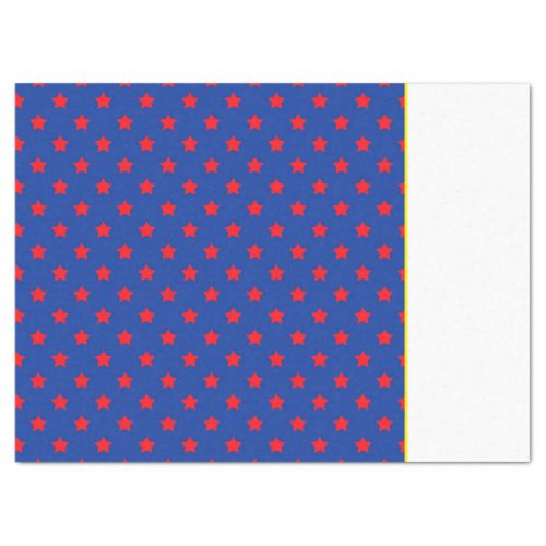 Super Hero Comics Red Blue Stars Superhero Fun Tissue Paper