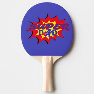 Super Hero Dad Comic Book Father's Day Ping Pong Paddle