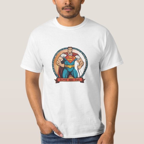 super hero dad vintage T_Shirt