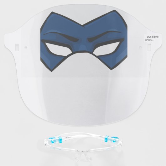 SUPER HERO FACE MASK (Front w/Glasses)