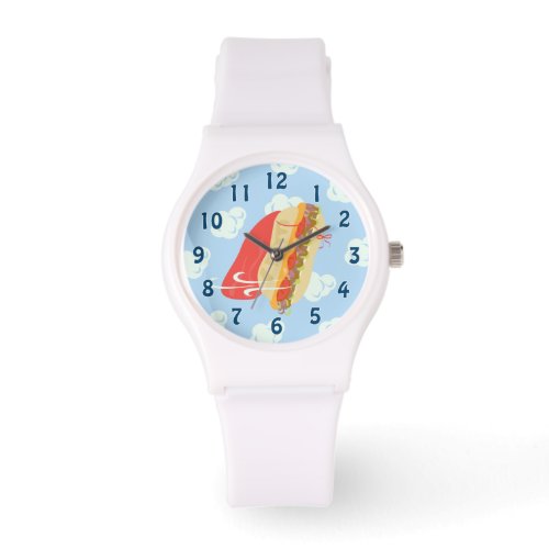 Super Hero Flying Caped Sandwich Fun  Watch