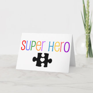 Super Hero Greeting Card - Autism