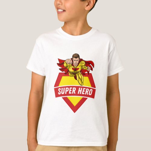 Super hero kids red T_Shirt
