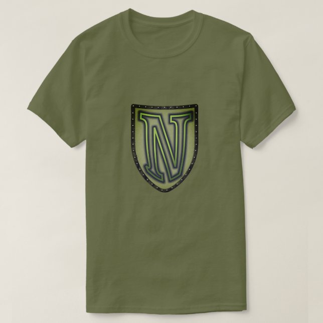 Super Hero "N" Insignia T-Shirt (Design Front)