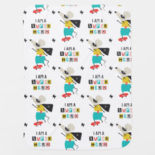 Super Hero Nursery Blanket baby shower gift