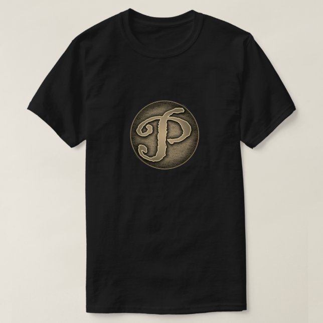 Super Hero "P" Insignia T-Shirt (Design Front)
