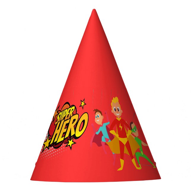 Super Hero Party Hat (Front)