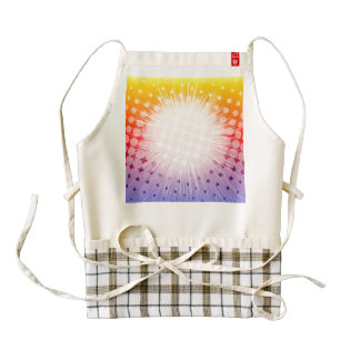 Super Hero Pop Art Purple Zazzle HEART Apron