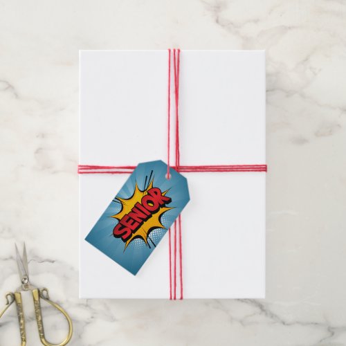 Super Hero Senior Gift Tags